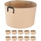 Ipower 20-Gallon 10-Pack Grow Bags (Tan), 10PK GLGROWBAG20X5X2 - alternate 1